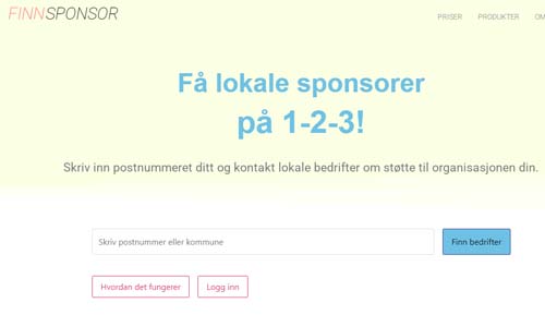 Finn Sponsor - Sponsor Match til din organisasjon i Norge